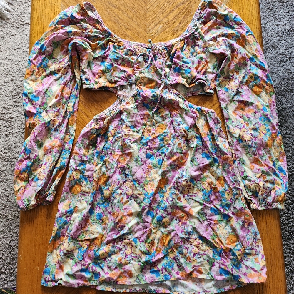 Wild Fable Colorful Long Sleeve Dress